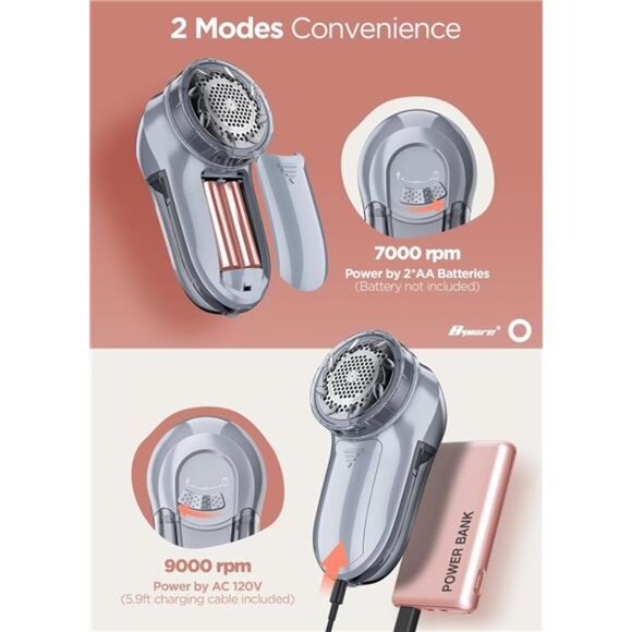 Fabric Shaver, Lint Remover, Lint Shaver Defuzzer Sweater Shaver for Clothes - Picture 5 of 7